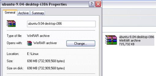 Ubuntu image file size